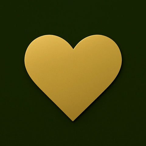 Goldenes Herz auf dunklem Hintergrund, schlicht, modern, Gefühl von Liebe und Wertschätzung