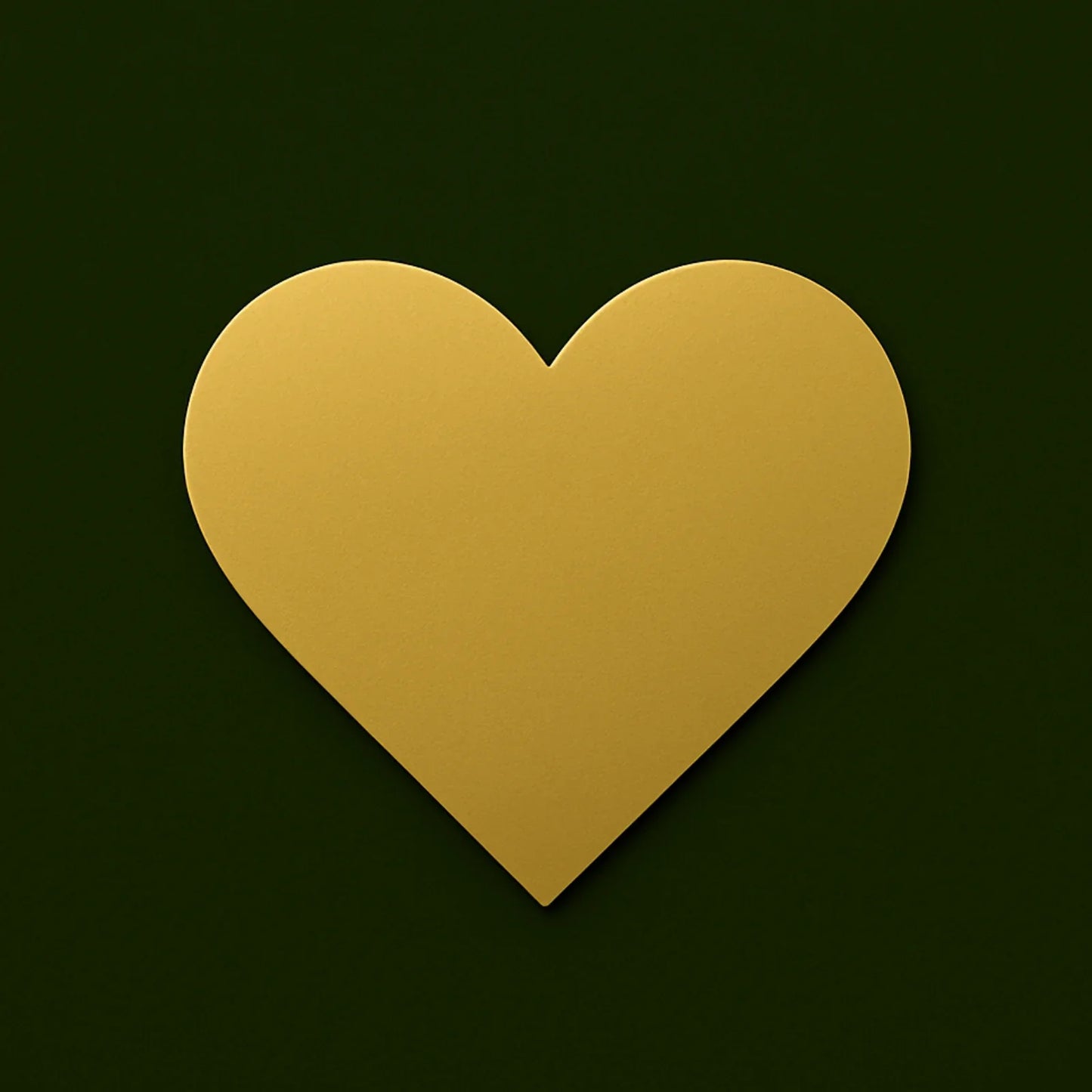 Goldenes Herz auf dunklem Hintergrund, schlicht, modern, Gefühl von Liebe und Wertschätzung