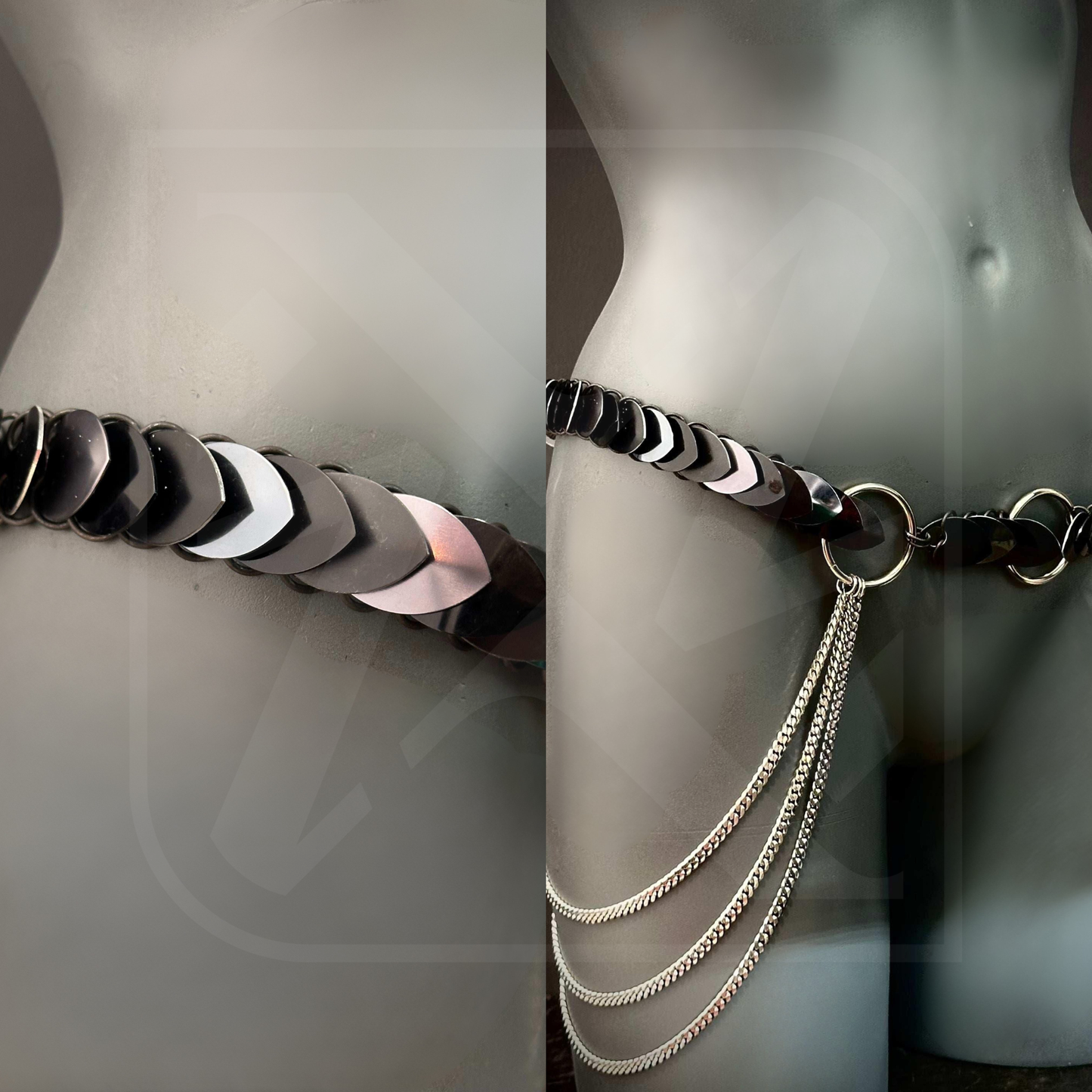 Harness in verschiedene farben auf Modepppen