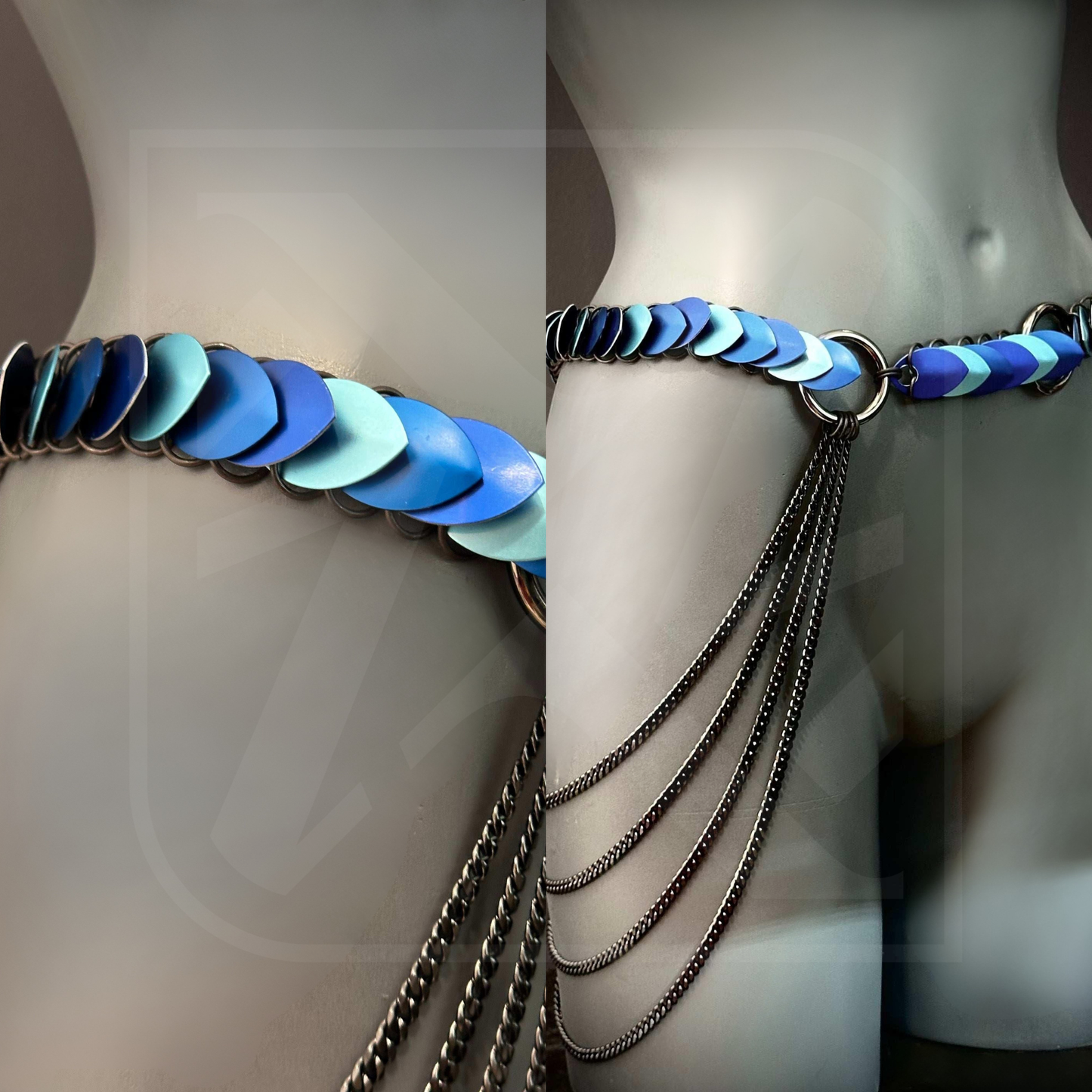 Harness in verschiedene farben auf Modepppen