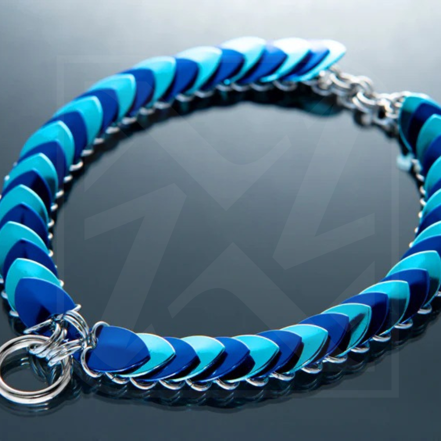 Choker No. 1 – Eloxierte Aluminium Schuppen