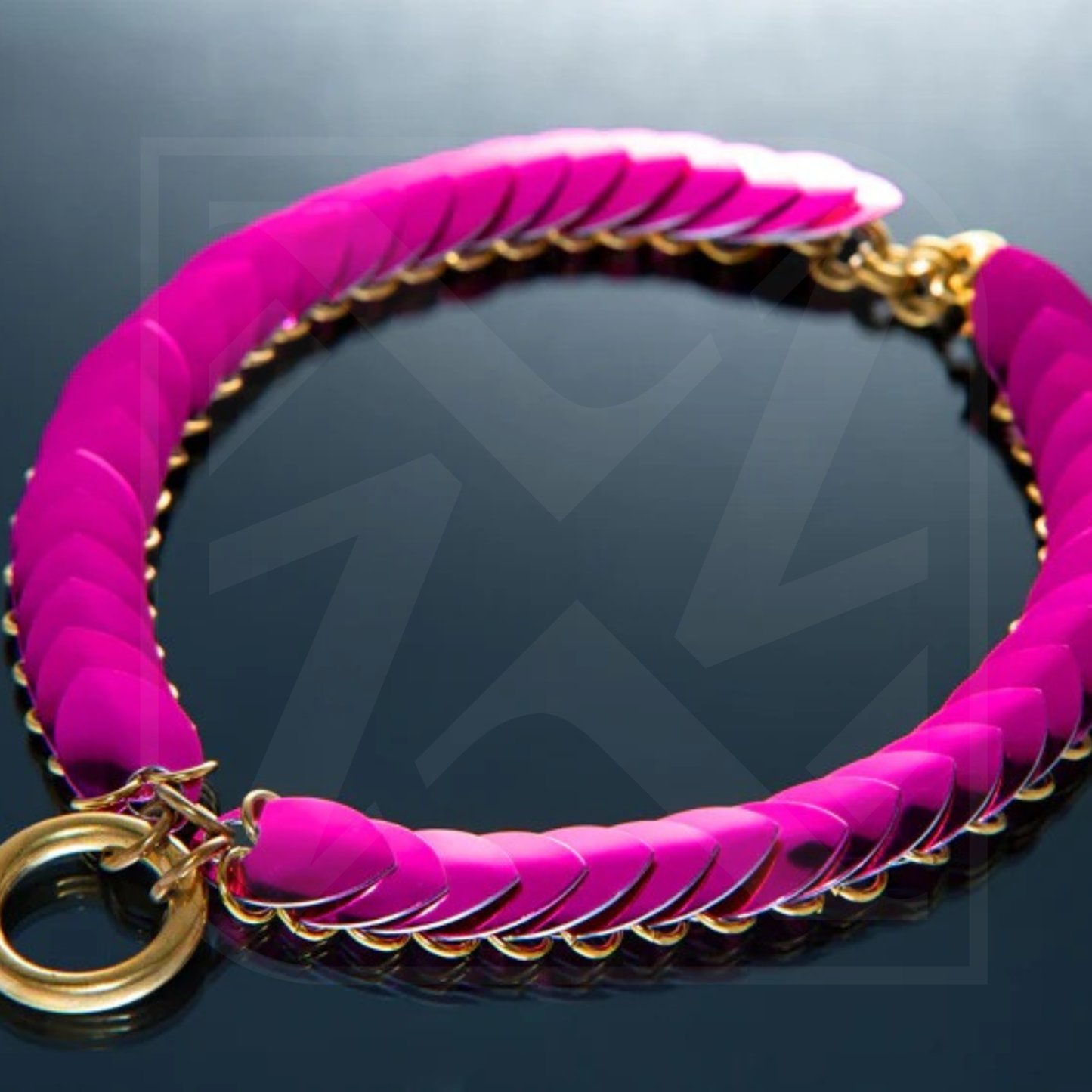 Choker No. 1 – Eloxierte Aluminium Schuppen