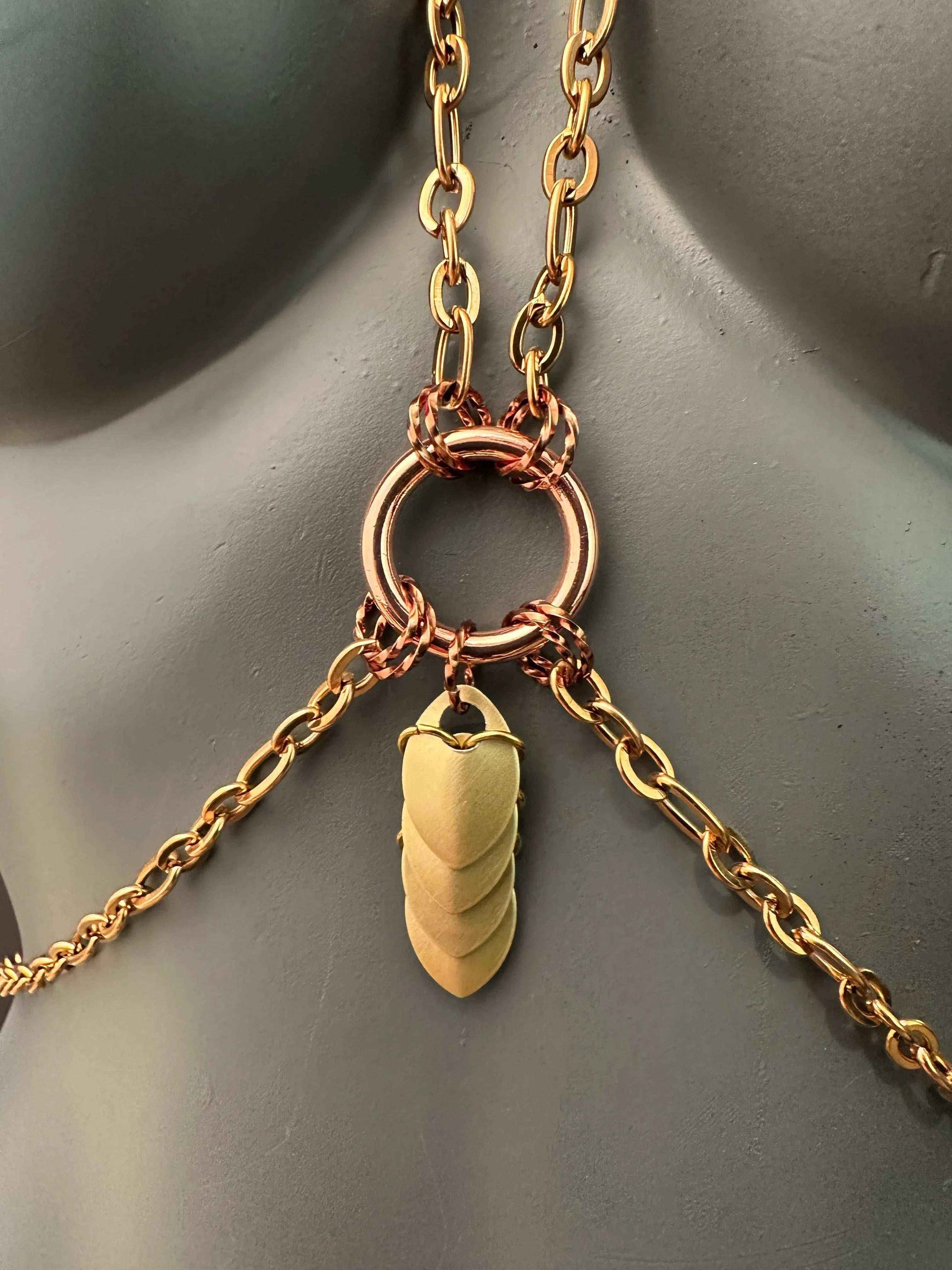 Freyja Bodychain – Stainless Steel & Aluminum