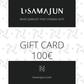 Lisa Majun Geschenkkarte 100€ schwarz-weiß minimalistisch stilvoll modern Freude schenken