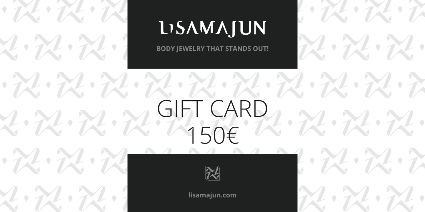 Lisa Majun Geschenk Gutschein 150€ modern schwarzweiß stilvoll inspirierend