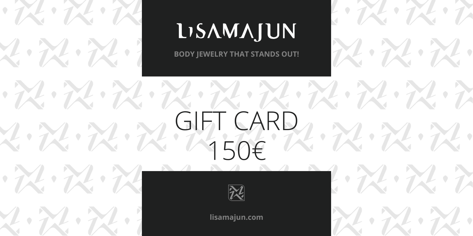 Lisa Majun Geschenk Gutschein 150€ modern schwarzweiß stilvoll inspirierend