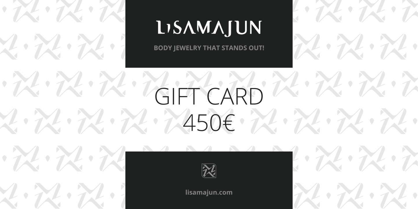 Lisa Majun Geschenk Gutschein 450 Euro schwarz weiß minimalistisch modern hochwertig