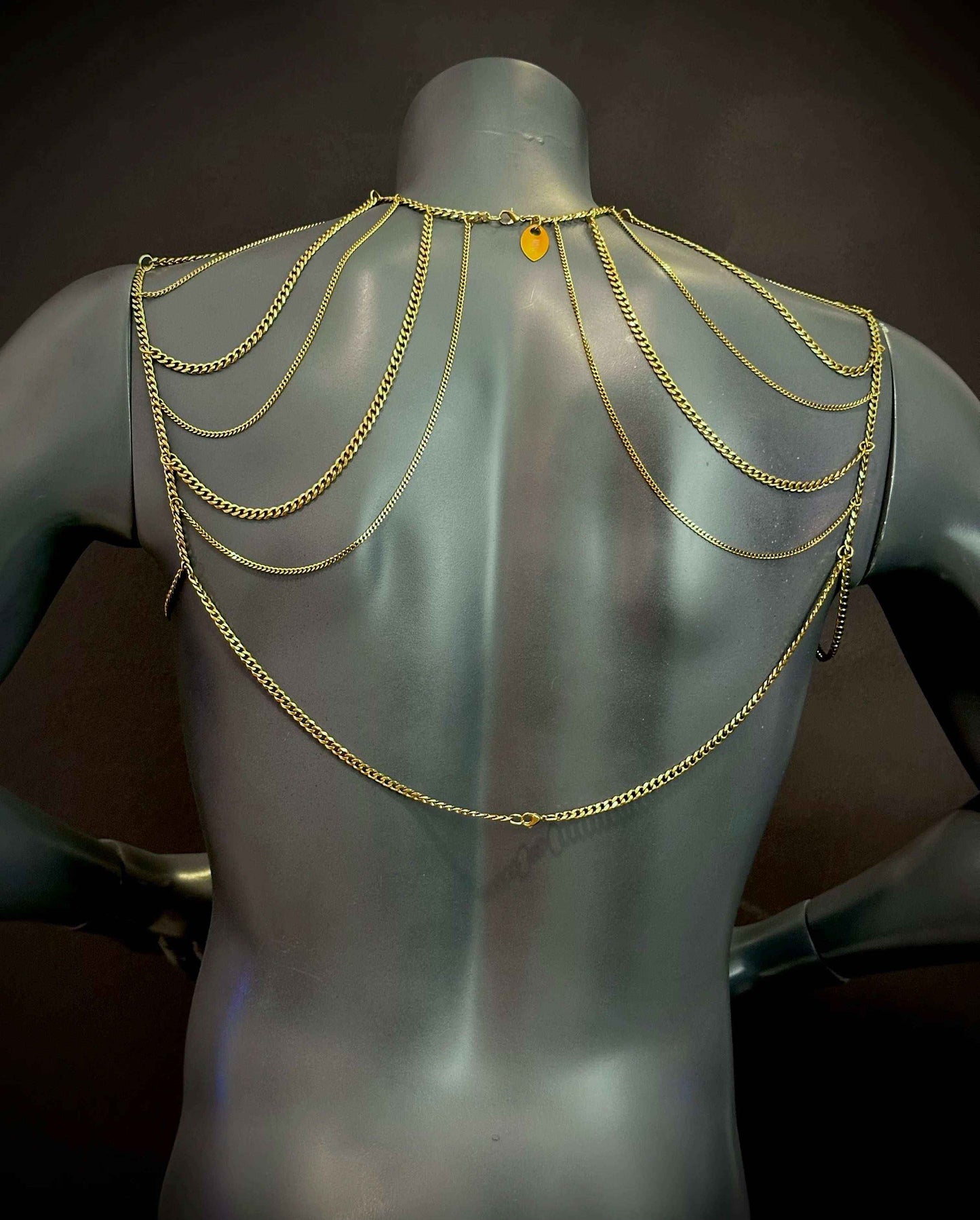 Phoenix Bodychain – Symmetrical Stainless Steel