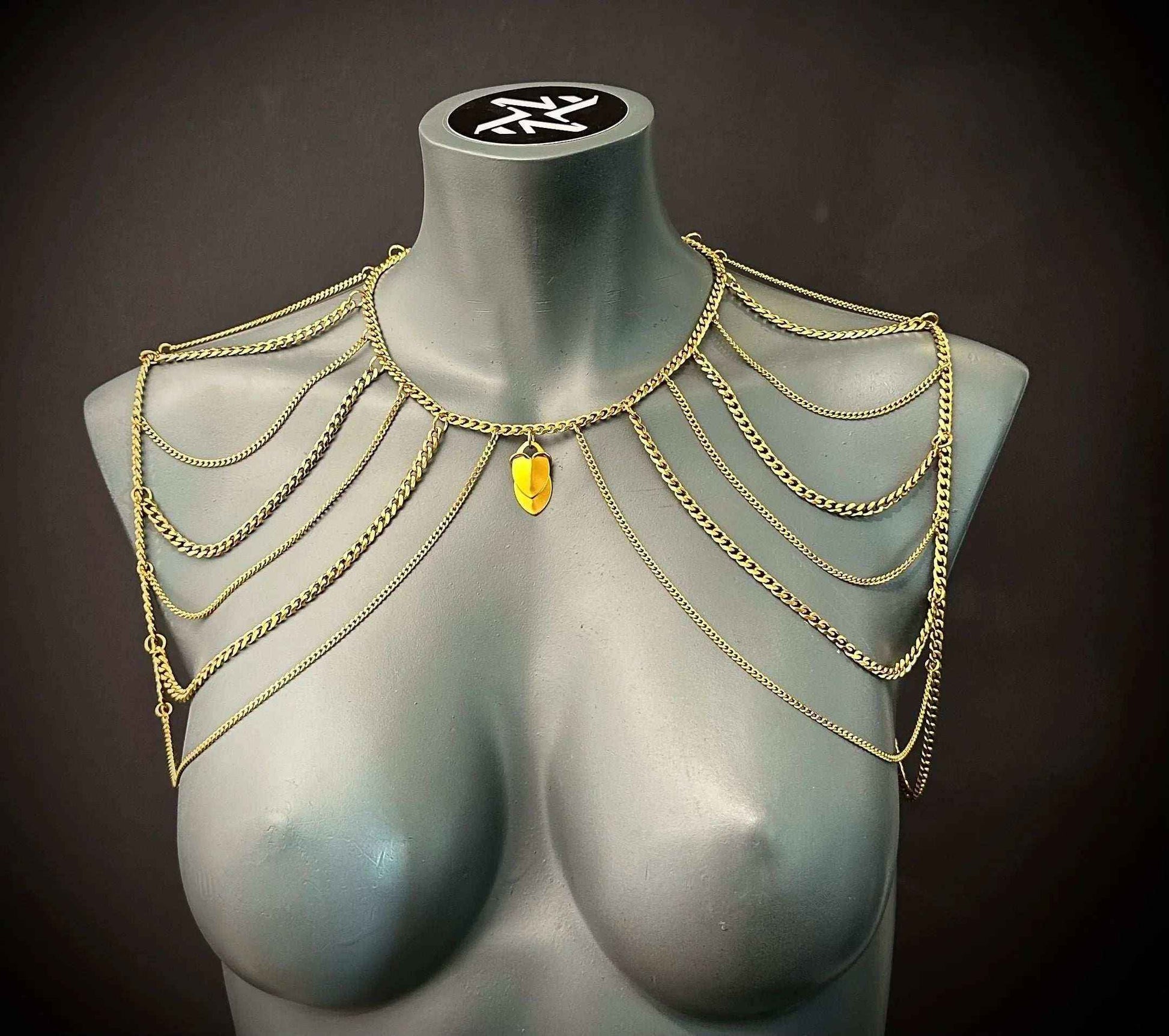 Phoenix Bodychain – Symmetrical Stainless Steel