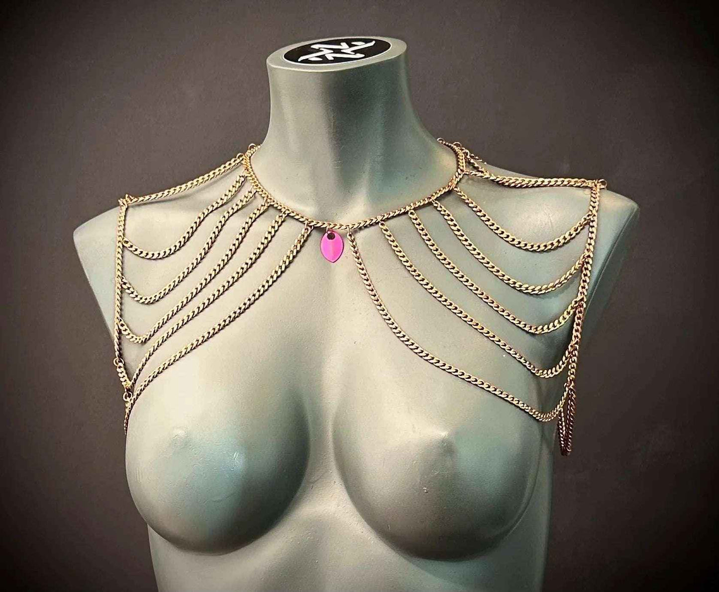 Phoenix Bodychain – Symmetrical Stainless Steel