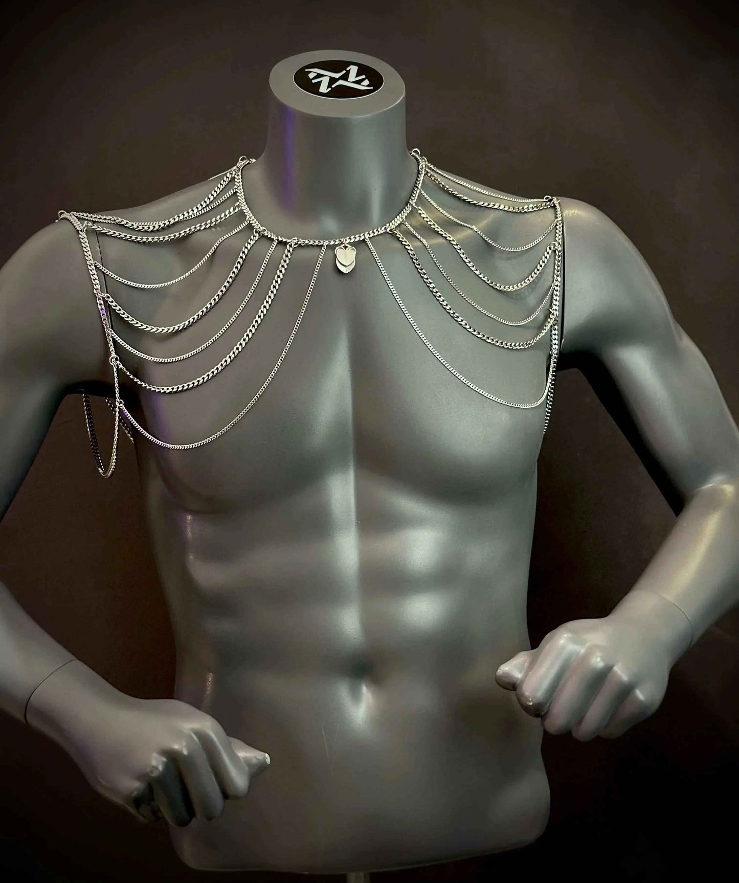 Phoenix Bodychain – Symmetrical Stainless Steel