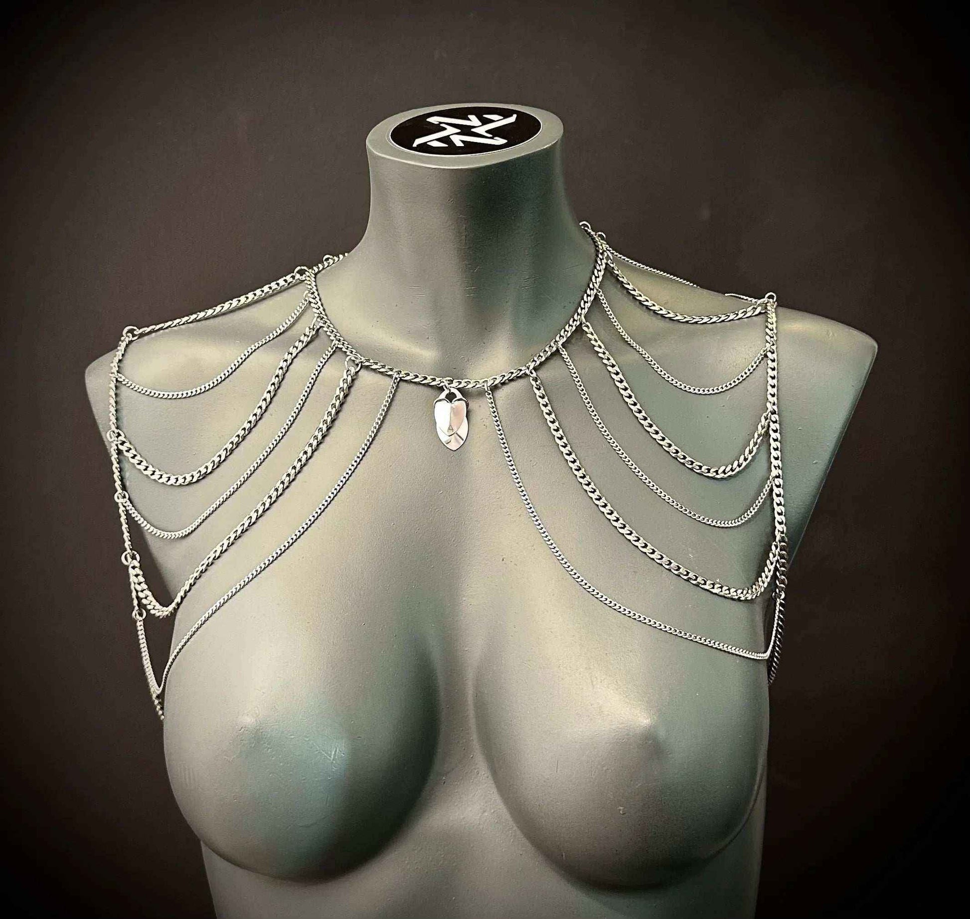 Phoenix Bodychain – Symmetrical Stainless Steel