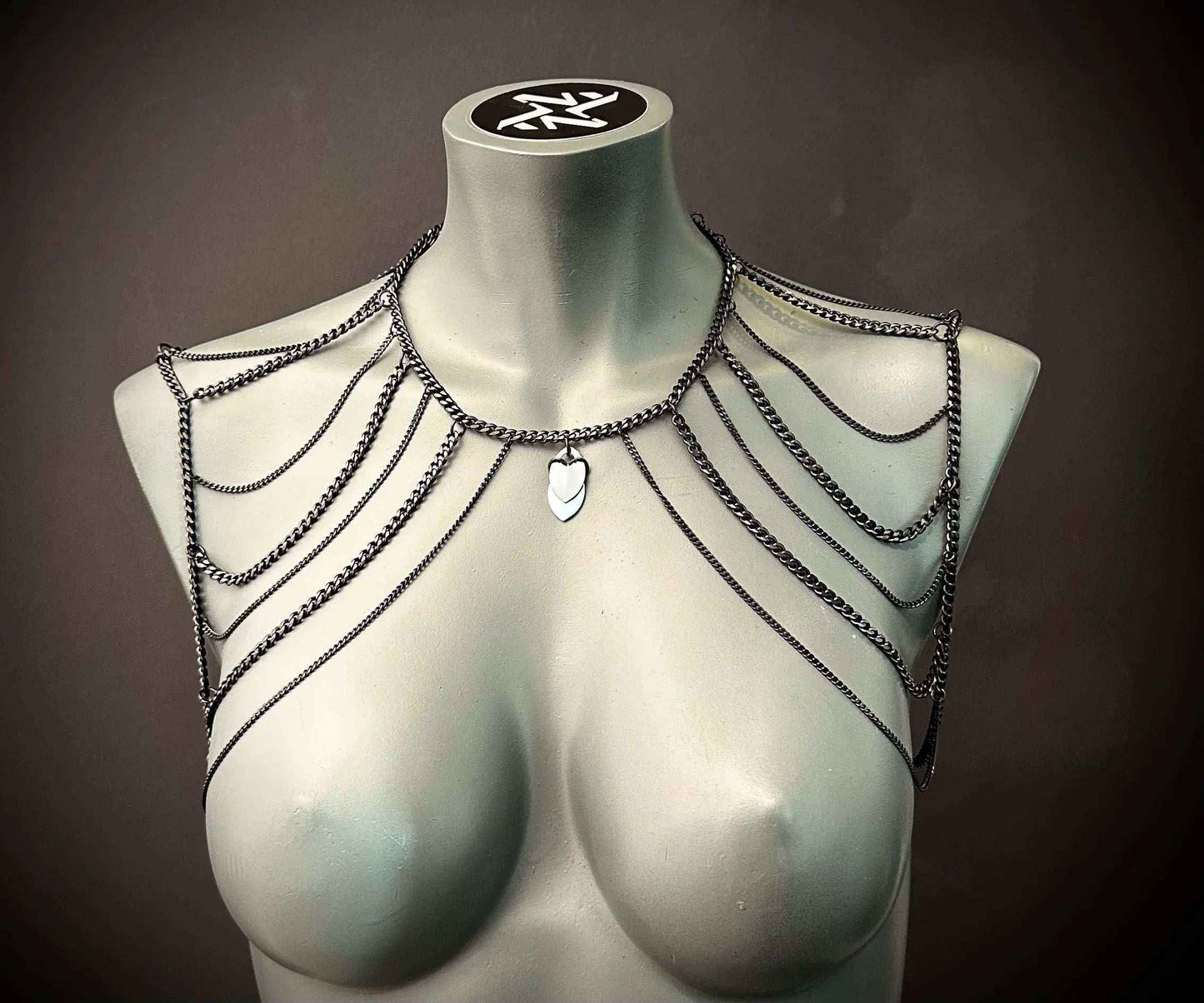 Phoenix Bodychain – Symmetrical Stainless Steel