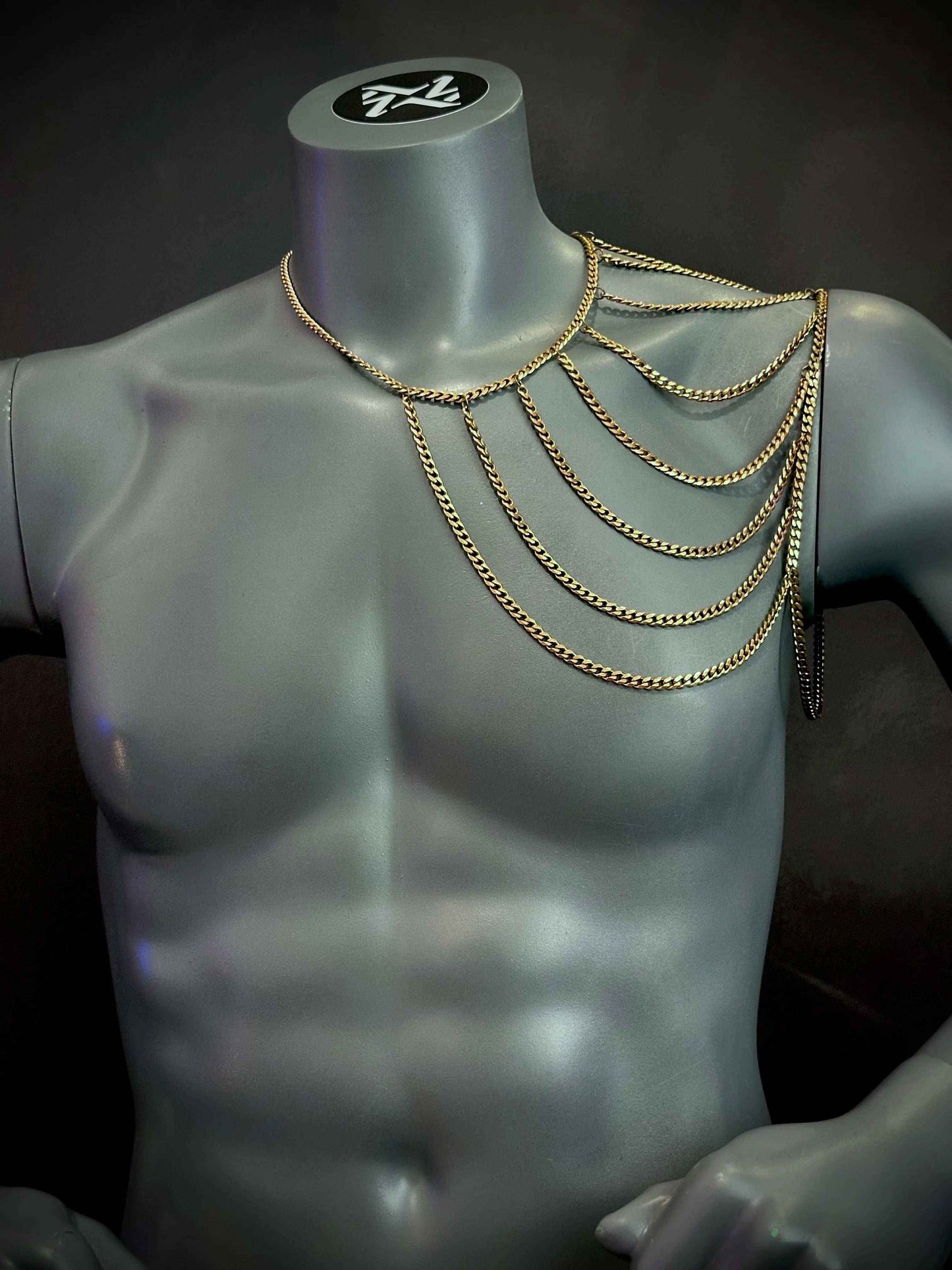 Wing Bodychain – Asymmetrical Luxury Stainless Steel Body Jewelry