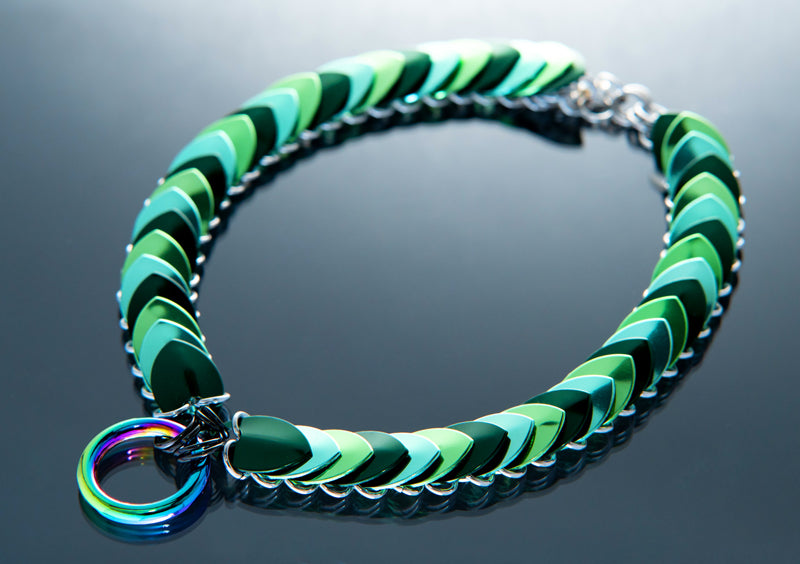 Choker Halskette grün Mix, modisch und stilvoll, lebendig und frisch