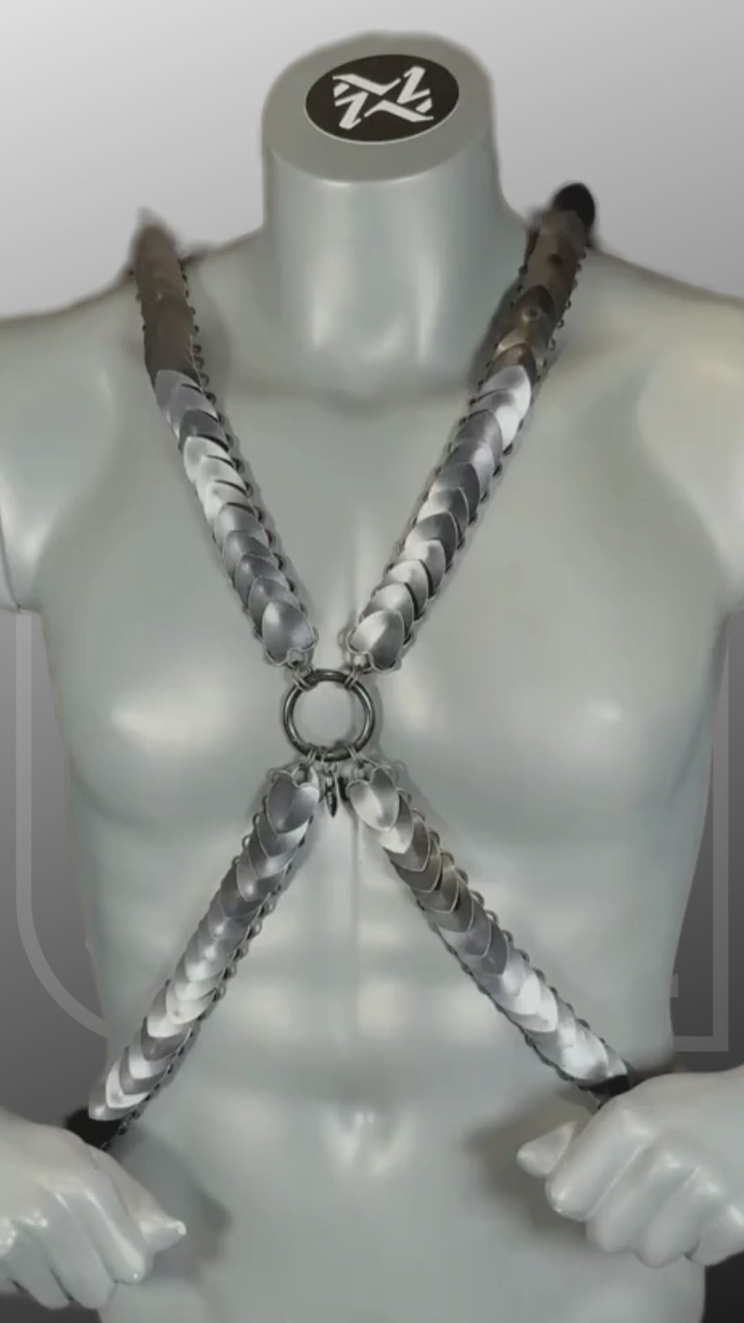 video Schwarzes Harness in 3D ansicht